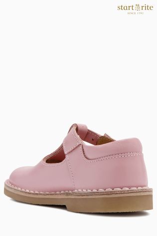 Pink Start-Rite First Walking Leather Tea Party Shoe